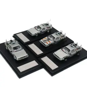 Back To The Future DeLorean Model Car 1:64 Alloy
