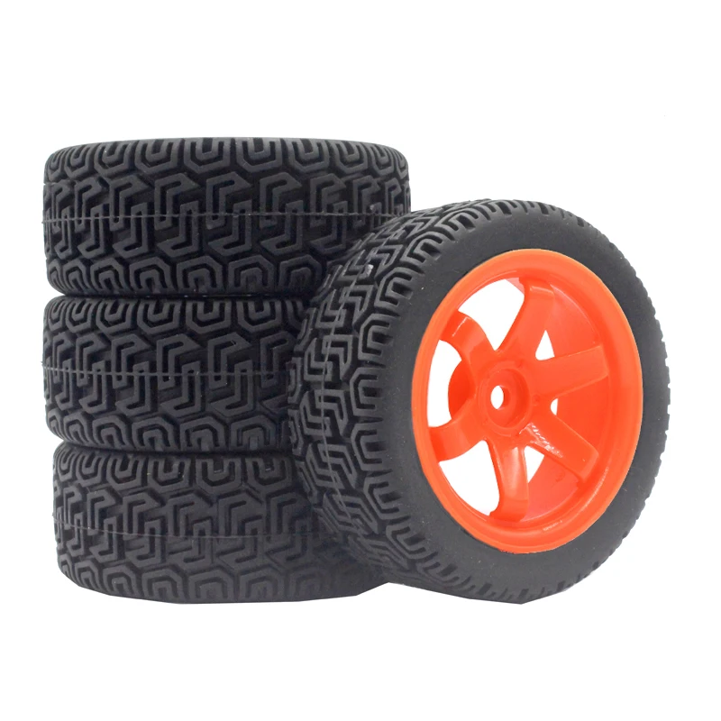 Off-Road RC Tire and White Wheel Set for 1/10 Scale 10 Off-Road RC Tire and White Wheel Set for 1/10 Scale - Image 10
