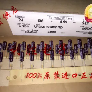 Nichicon PJ Series 0.68µF 100V Electrolytic Capacitors