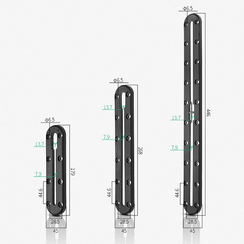 Motorcycle Slide Track Rail Bracket 179/268/446mm 2 Motorcycle Slide Track Rail Bracket 179/268/446mm - Image 2