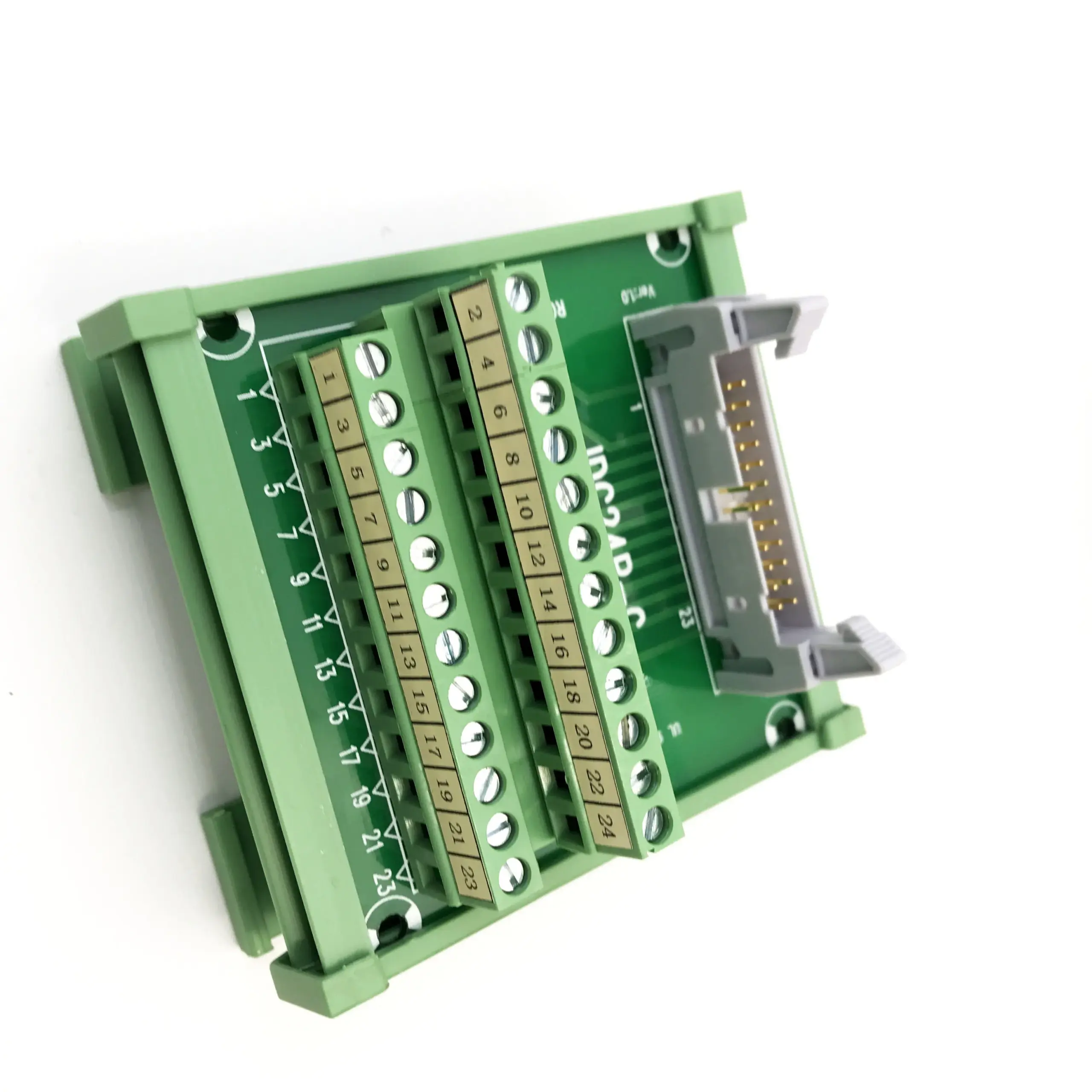 Green IDC Terminal Block Breakout Adapter for PLC Systems 2 Green IDC Terminal Block Breakout Adapter for PLC Systems - Image 2