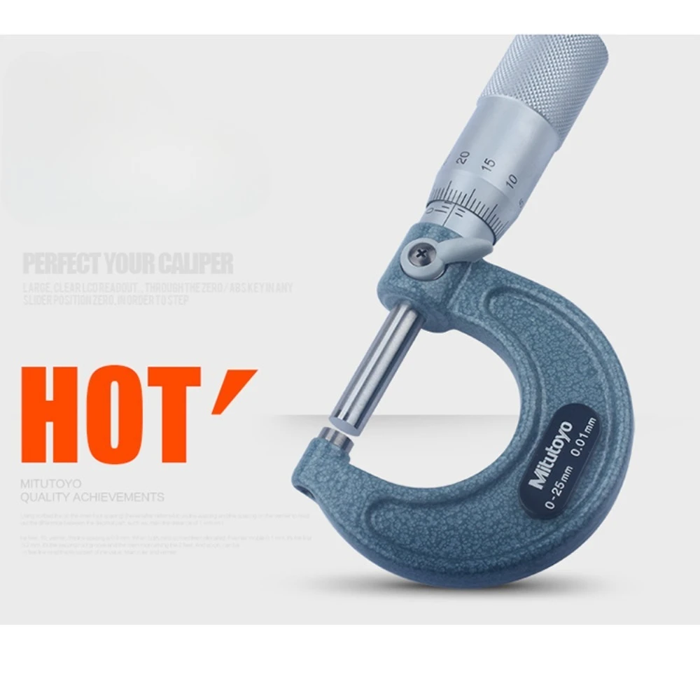 Mitutoyo 0-50mm Outside Micrometer, Stainless Steel 3 Mitutoyo 0-50mm Outside Micrometer, Stainless Steel - Image 3