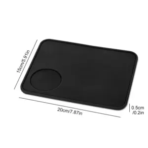 Black Silicone Coffee Tamper Mat for Baristas 16 S9ebfeb2679ca41959e69426e27411f46h