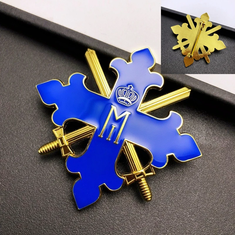 Romanian Bravery Medal Ribbon Badge with Regal Details 7 Romanian Bravery Medal Ribbon Badge with Regal Details - Image 7