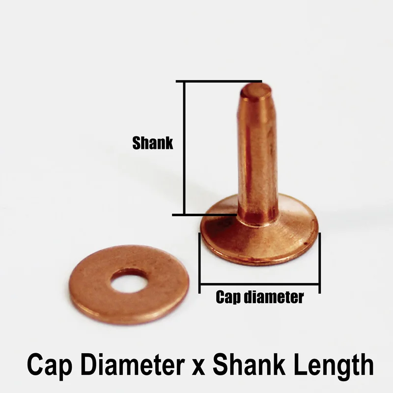 Copper and Brass Leather Rivet Set (10 Pcs) 7 Copper and Brass Leather Rivet Set (10 Pcs) - Image 7