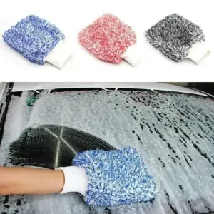 Microfiber Car Cleaning Glove 16x23cm