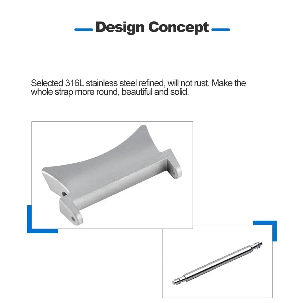 Stainless Steel Quick Fit Adapter for Galaxy Watch 5 Stainless Steel Quick Fit Adapter for Galaxy Watch - Image 5