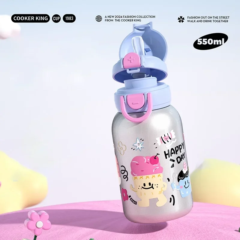 Children's Stainless Steel Cartoon Water Bottle 10 Children's Stainless Steel Cartoon Water Bottle - Image 10