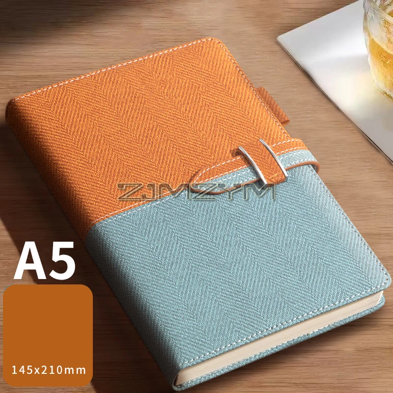 Denim Green Two-Tone Hardcover Notebook 6 Denim Green Two-Tone Hardcover Notebook - Image 6
