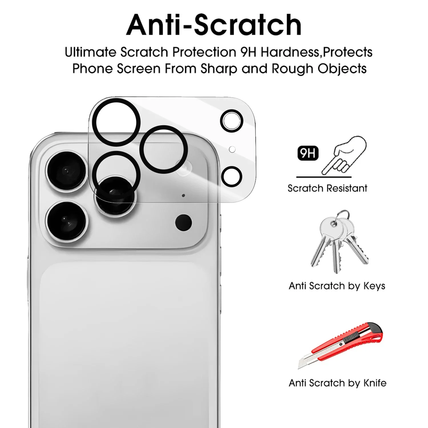 iPhone 17 Series Camera Lens Protectors (Set of 1-5) 2 iPhone 17 Series Camera Lens Protectors (Set of 1-5) - Image 2