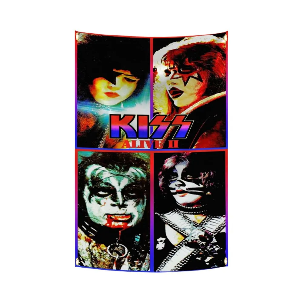 KISS Band Metal Wall Flag 90x150 cm 7 KISS Band Metal Wall Flag 90x150 cm - Image 7