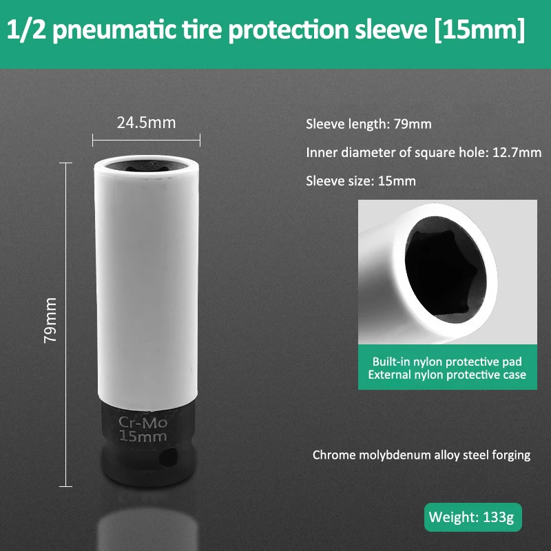 Automotive Impact Socket Set 15-22mm Durable Steel 8 Automotive Impact Socket Set 15-22mm Durable Steel - Image 8
