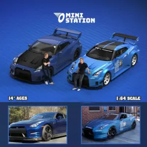 Mini Station 1:64 Scale FAST 8 Brian's GTR R35 3.0 Alloy Simulation Car Model Collection & Display & Gift