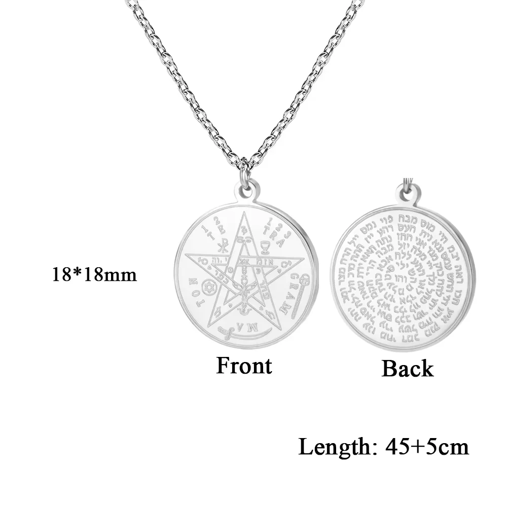 Stainless Steel Tetragrammaton Necklace 9 Stainless Steel Tetragrammaton Necklace - Image 9
