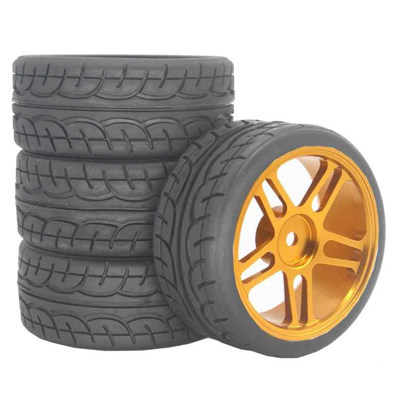 1/10 RC Rally Tires Set with Purple Rims 10 1/10 RC Rally Tires Set with Purple Rims - Image 10
