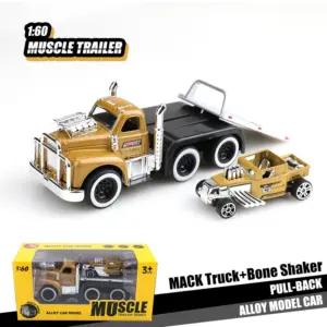 Vintage Die-Cast Truck Set 1:60 Scale in Red 17 Sa6d1e11e6f334625b72f3f6a537a9027L