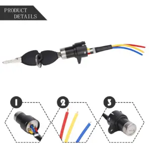 Durable Electric Scooter Ignition Switch S/M 10 Sa718cd5f6b36430c9d568ef282f744f6O