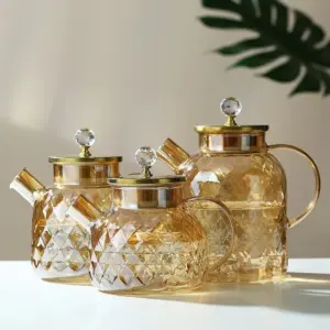 Elegant High Borosilicate Glass Teapot 1000ml/1800ml 10 Sa72f6d3a41ac40fbb3150583f4437418o