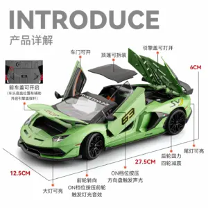 Vibrant Green Lamborghini Aventador SVJ63 Model 11 Sa7a33a7ed2d348d091f47e0957fd935dm