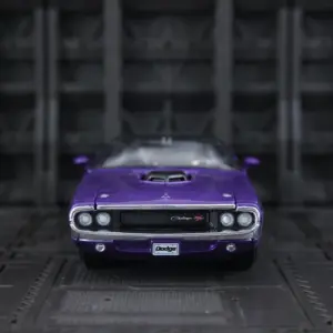 Purple Dodge Challenger R/T Diecast Model 1:24 Scale 9 Sa80557cd178a441f8313c8524127ecf8F