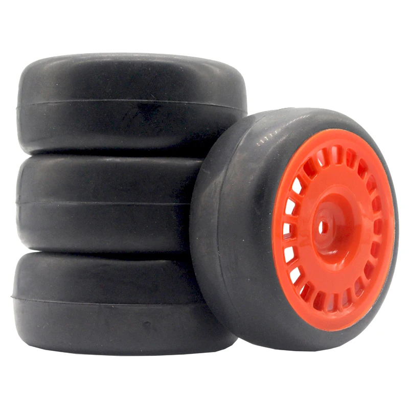 RC Rally Tires and Red Rims Set for 1/10 Scale Cars 4 RC Rally Tires and Red Rims Set for 1/10 Scale Cars - Image 4