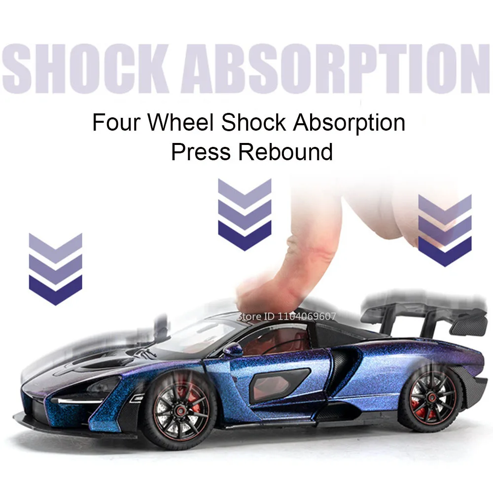 1:24 Scale McLaren Senna Model Car with Sound 4 1:24 Scale McLaren Senna Model Car with Sound - Image 4