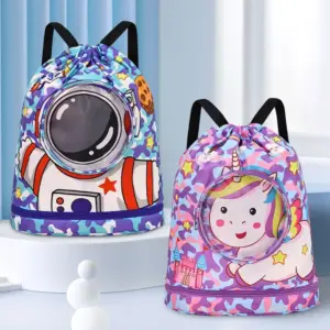Children's Swimming Bag Wet Dry Sseparation Waterproof Toiletry Storage Bag Sports Portable Cute Beach Backpack for Boys Girls 9 Sa914bfd6824e4350a843b352ed5ddfbf1
