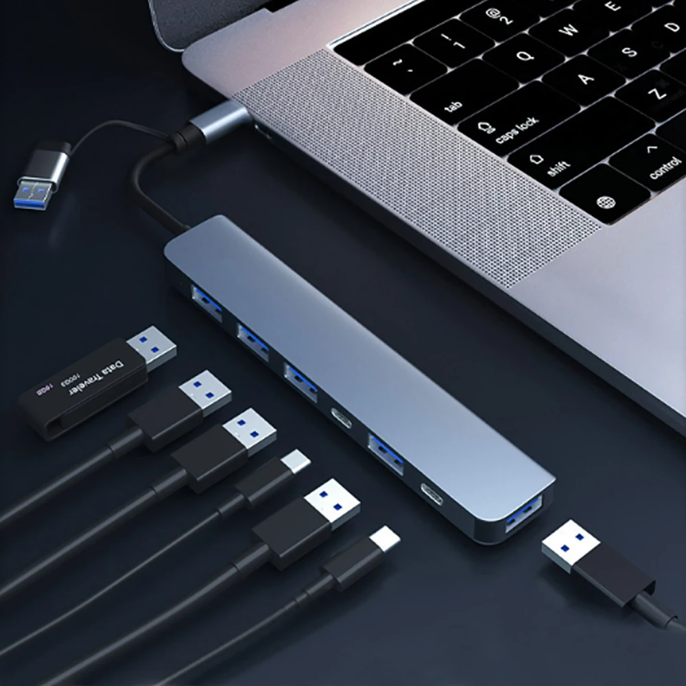 Professional USB-C Hub with 7 Ports and 5Gbps Speed 5 Professional USB-C Hub with 7 Ports and 5Gbps Speed - Image 5
