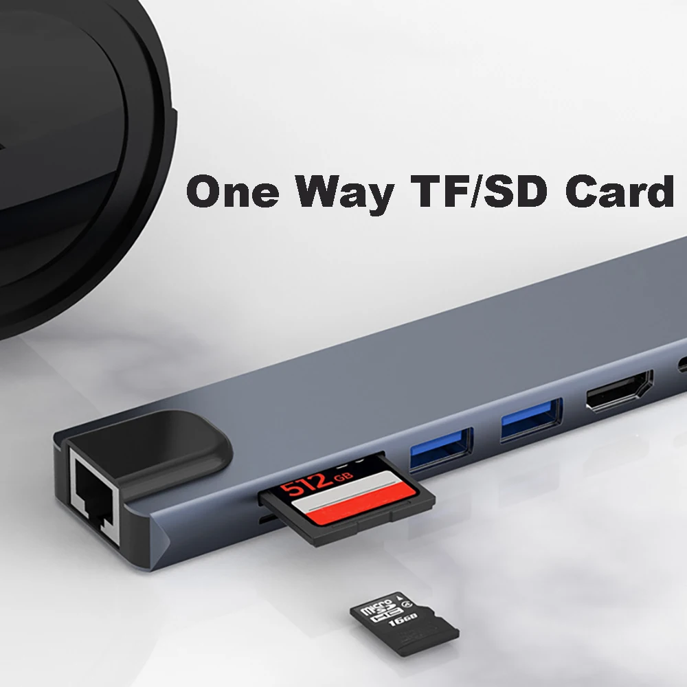 Aluminum USB-C Hub with 8 Ports 4 Aluminum USB-C Hub with 8 Ports - Image 4