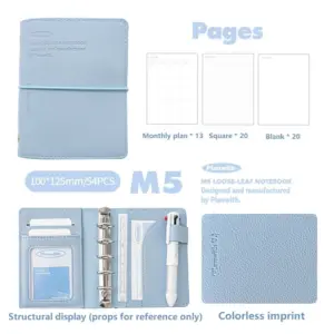 Minimalist Blue Mini Notebook by Planwith 15 Saa70fb5df15c46d08f715d40eeca1d0ae