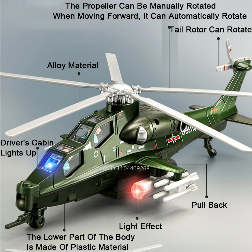 25cm CAIC Z-10 Military Helicopter Model 2 25cm CAIC Z-10 Military Helicopter Model - Image 2