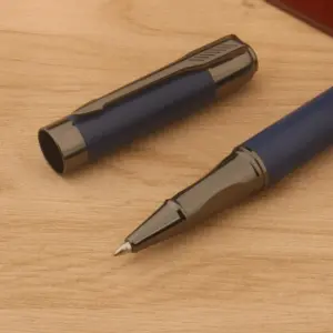 Blue-Grey Metal Ballpoint Pen with 0.5mm Tip 11 Sabf9a904aa75443ba3669a8943d3d9b5x