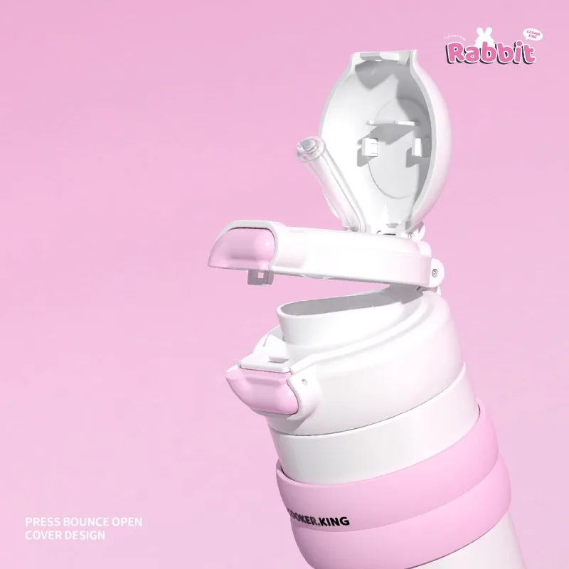 Bunny-Themed 316 Stainless Steel Water Bottle 4 Bunny-Themed 316 Stainless Steel Water Bottle - Image 4