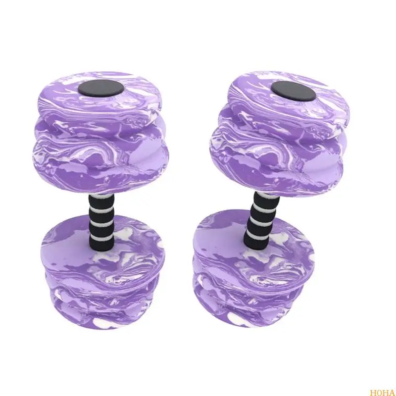 Colorful Water Fitness Foam Dumbbells Set 2 Colorful Water Fitness Foam Dumbbells Set - Image 2