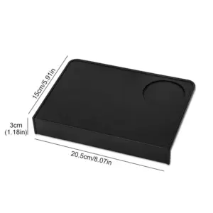 Black Silicone Coffee Tamper Mat for Baristas 17 Safb3356acd594036bf58d7b615c0bc6eZ