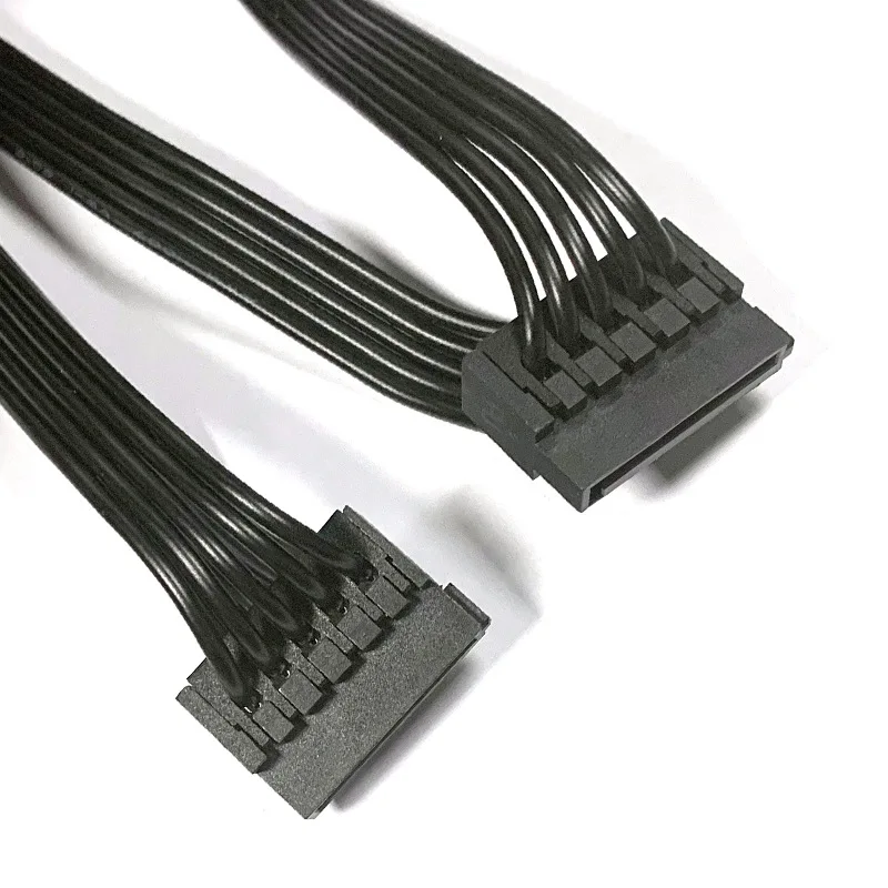 Black 4Pin to 5 SATA Power Splitter Cable 4 Black 4Pin to 5 SATA Power Splitter Cable - Image 4