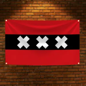 Vivid Netherlands Amsterdam Flag Banner 90x150cm 5 Sb2cced1968e742e89564955624fb2be6Q