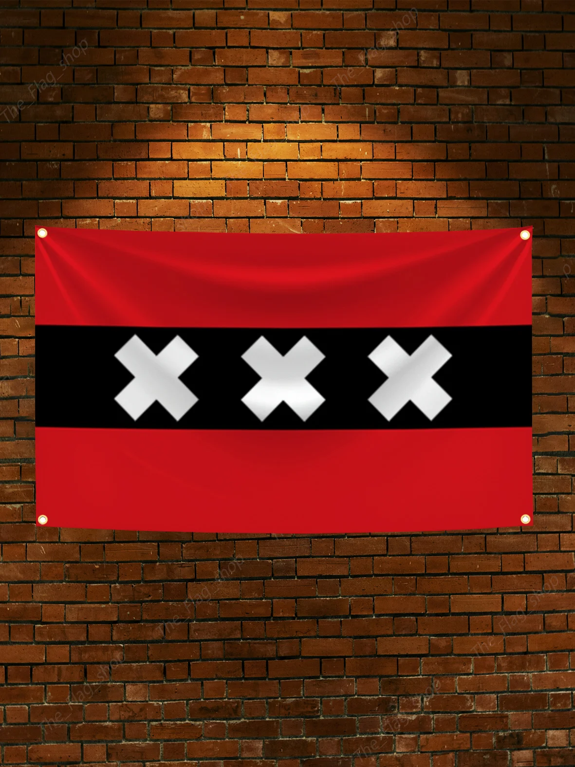 Vivid Netherlands Amsterdam Flag Banner 90x150cm 3 Vivid Netherlands Amsterdam Flag Banner 90x150cm - Image 3