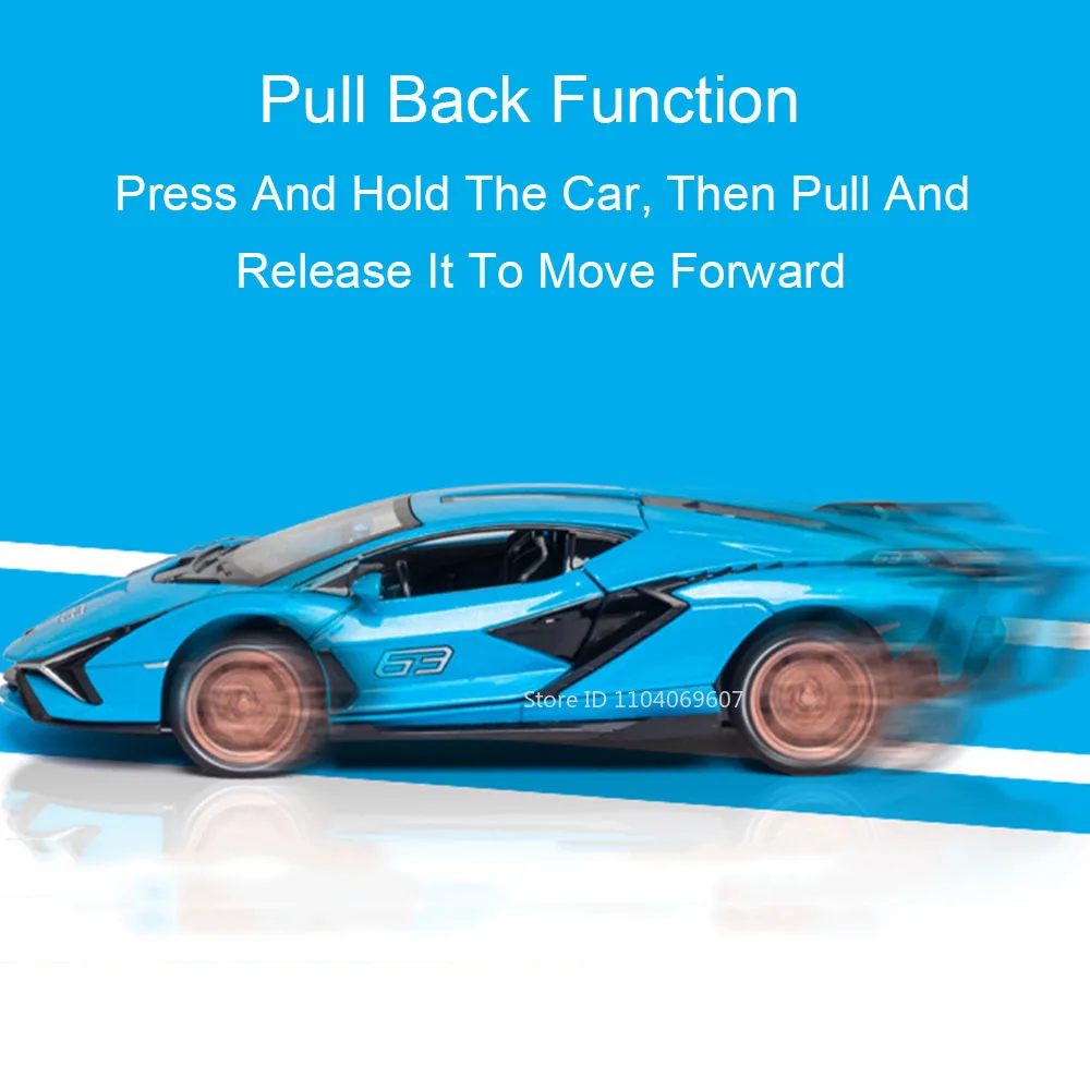 Vibrant Lime Green 1:32 Supercar Model 3 Vibrant Lime Green 1:32 Supercar Model - Image 3