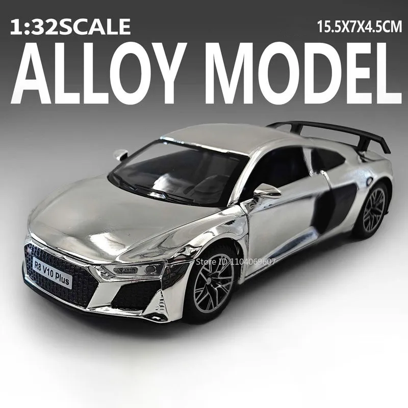 Silver R8 V10 Plus Model Car Collection Display 9 Silver R8 V10 Plus Model Car Collection Display - Image 9
