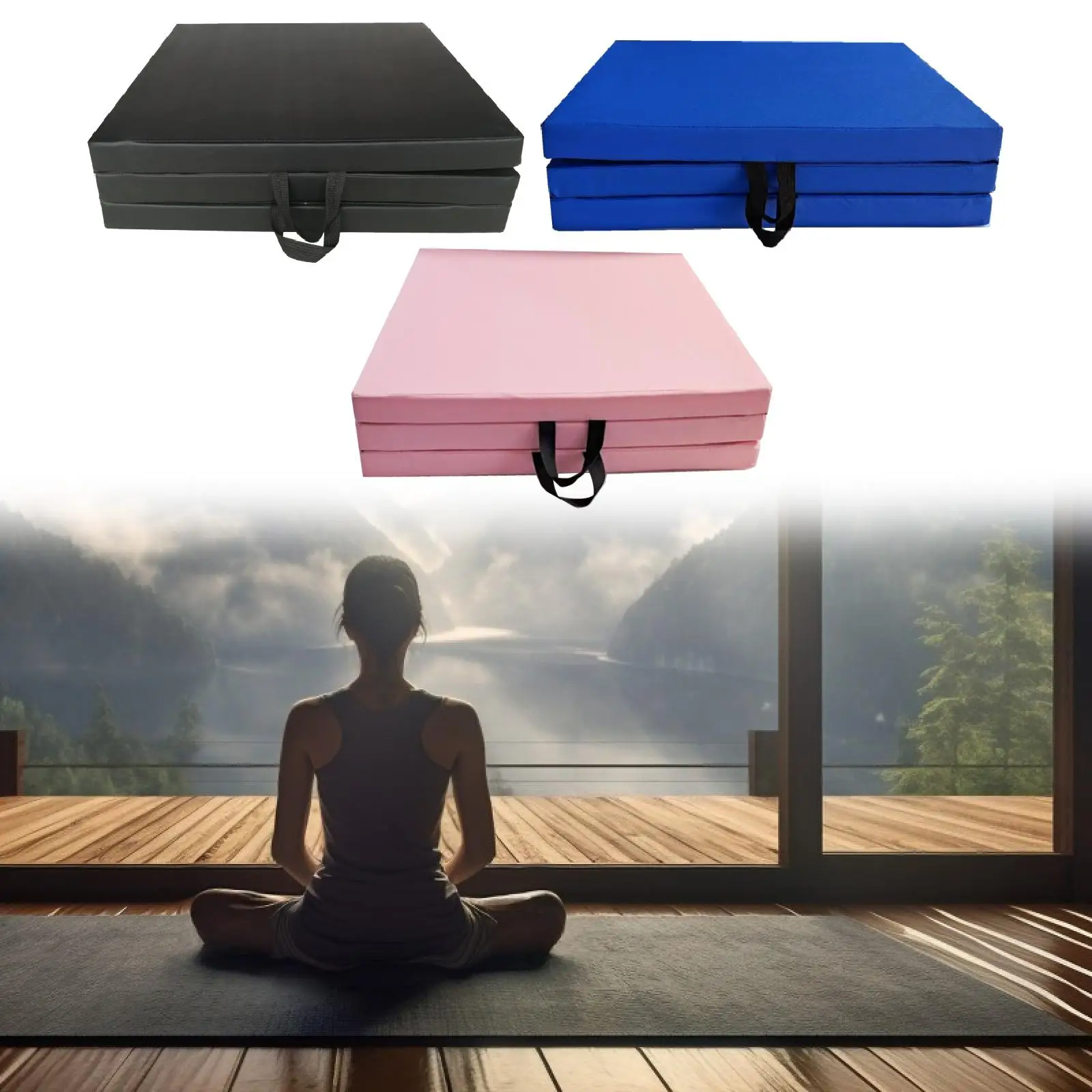 Foldable 180cm x 60cm x 5cm Exercise Yoga Mat 3 Foldable 180cm x 60cm x 5cm Exercise Yoga Mat - Image 3
