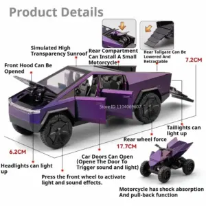 Futuristic Diecast Pickup Truck Model 1:32 Scale 11 Sb4eecb089f104211b1e4a2da630782df6