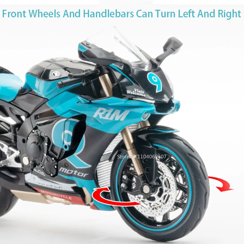 High-Detail Yamaha R1M Motorcycle Model 3 High-Detail Yamaha R1M Motorcycle Model - Image 3