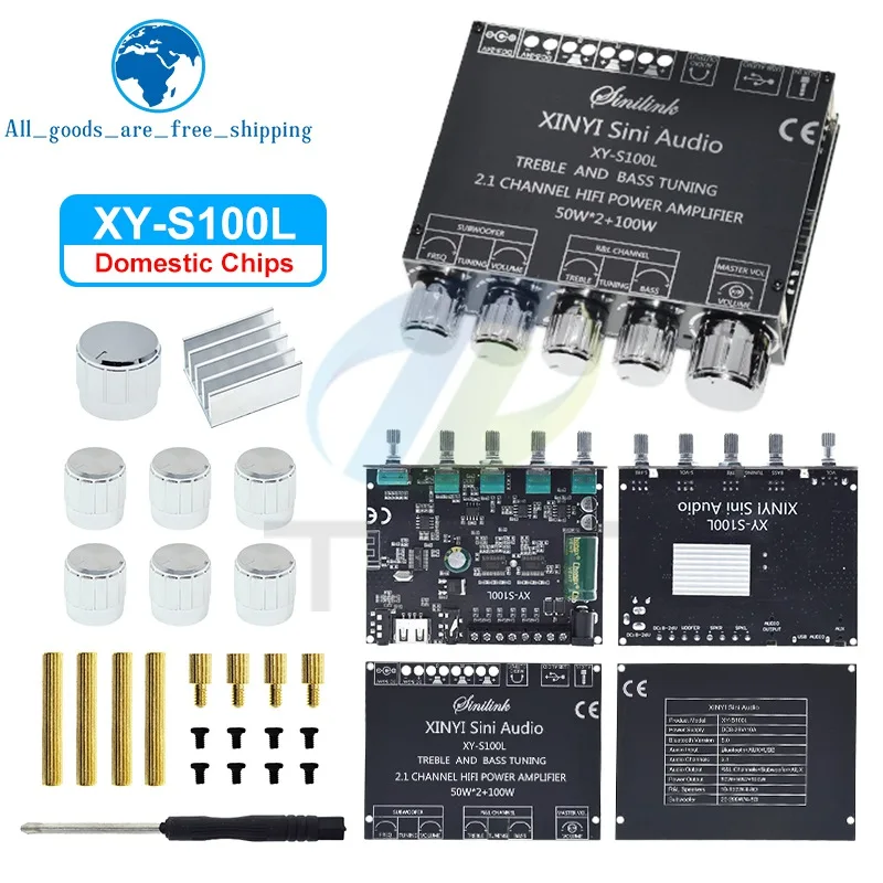 Bluetooth 5.0 Stereo Amplifier Module 50W x 2, 100W Sub 4 Bluetooth 5.0 Stereo Amplifier Module 50W x 2, 100W Sub - Image 4