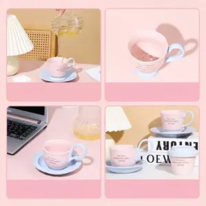 Elegant Pink and Blue Ceramic Coffee Cup Set 13 Sb9128e38c50e4aad9bbe6df4f16bdcbfT