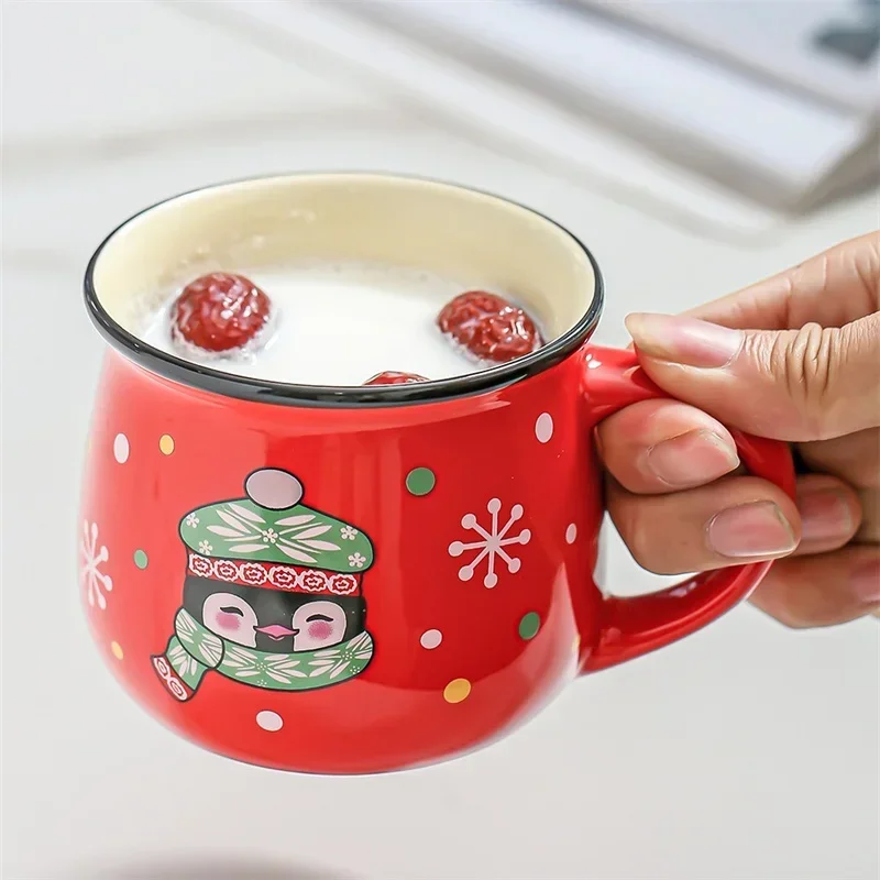 Festive 350mL Ceramic Holiday Mug with Cartoon Designs 4 Festive 350mL Ceramic Holiday Mug with Cartoon Designs - Image 4
