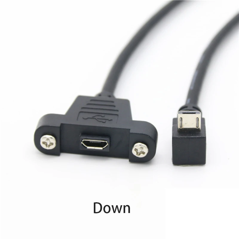 90° Micro USB Extension Cable for Industrial Use 2 90° Micro USB Extension Cable for Industrial Use - Image 2