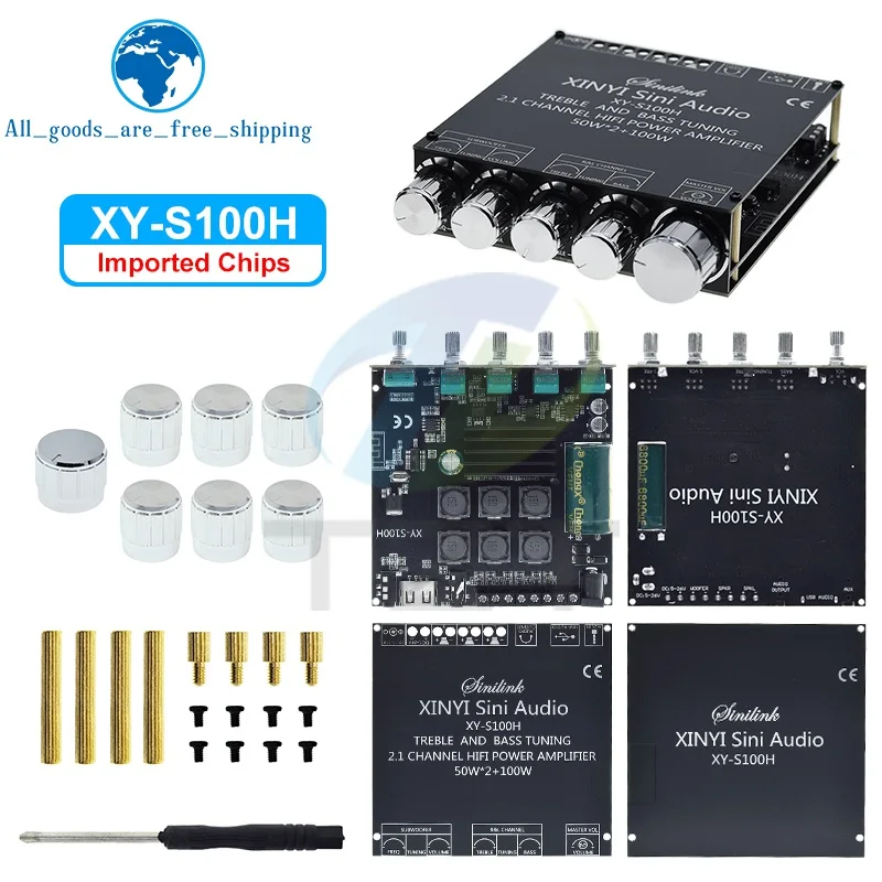 Bluetooth 5.0 Stereo Amplifier Module 50W x 2, 100W Sub 3 Bluetooth 5.0 Stereo Amplifier Module 50W x 2, 100W Sub - Image 3
