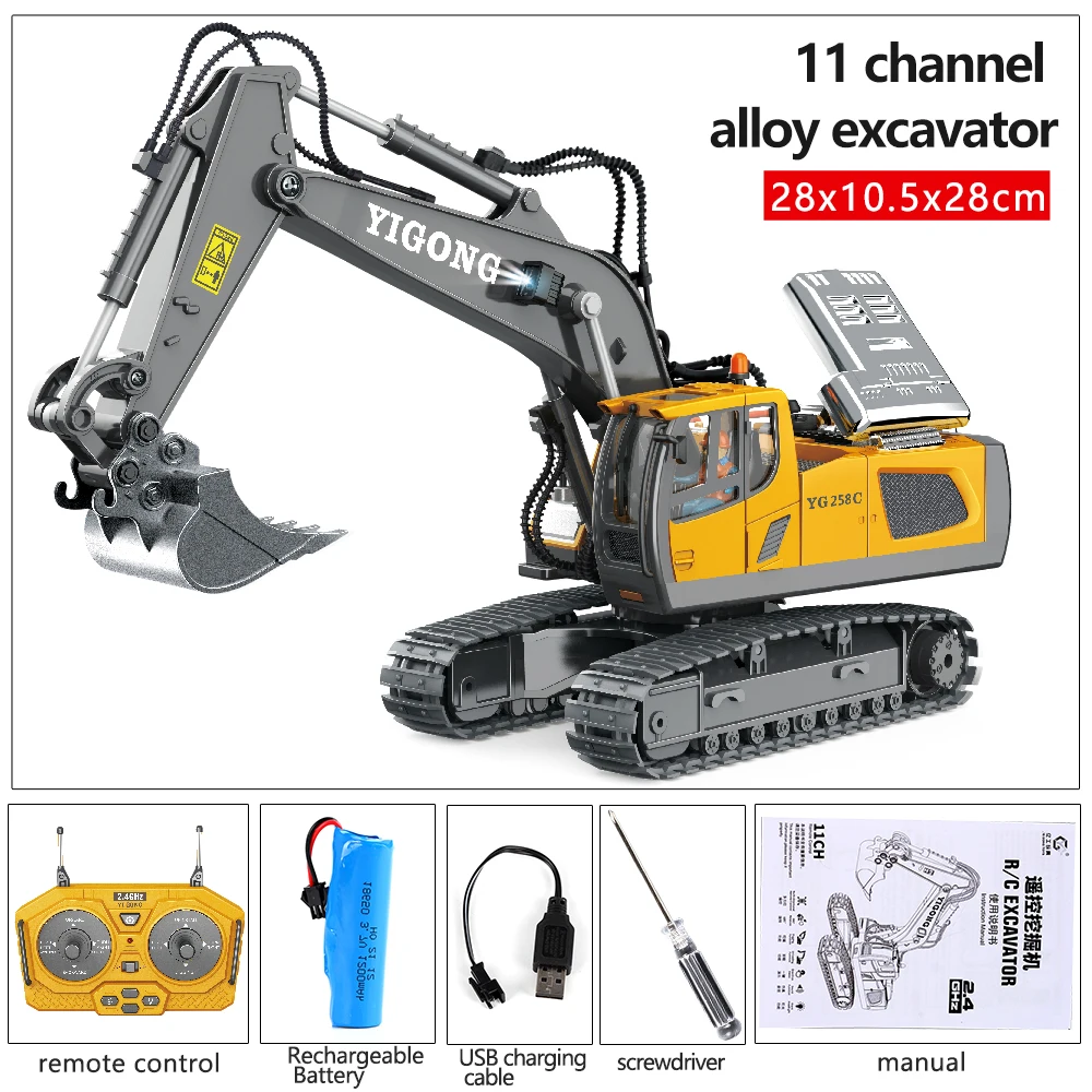 1:20 Scale RC Excavator with 12-Channel Control 10 1:20 Scale RC Excavator with 12-Channel Control - Image 10