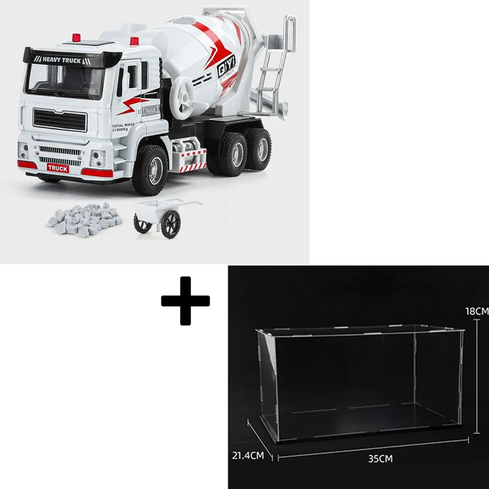 Vibrant Yellow and White Toy Mixer Truck 9 Vibrant Yellow and White Toy Mixer Truck - Image 9